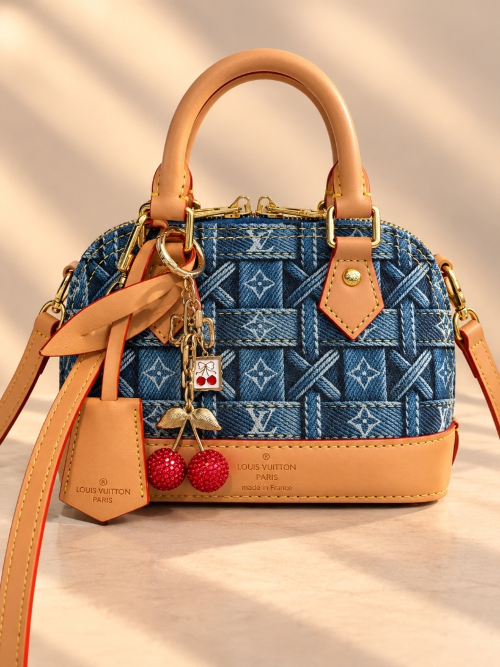 Denim handbag